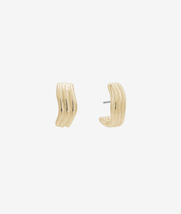 Odyssey Striated Hoop Earring