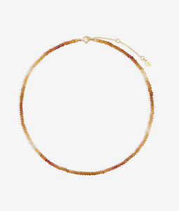 Aisha Gemstone Necklace, Cognac