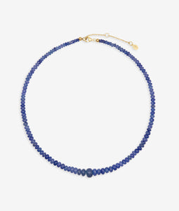 Cillian Gemstone Necklace, Blue Sapphire