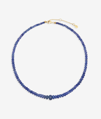 Cillian Gemstone Necklace, Blue Sapphire